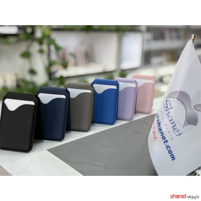 جاکارتی اپل مدل مگ سیفدار برند Leather Wallet super magnetic Wallet & Stand